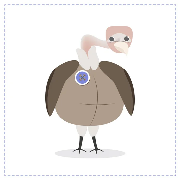 Avvoltoio Piccolo Avvoltoio Vettore — Vettoriale Stock