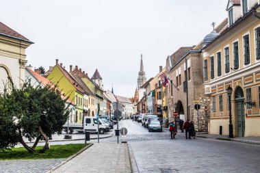 Budapeşte/Macaristan 19. Mart 2019 fotoğraf eski binalar/şehir manzaraları