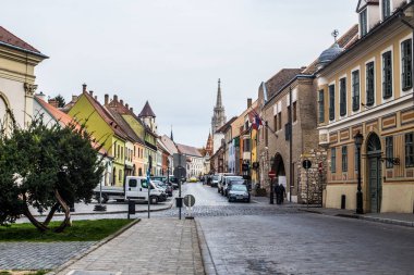 Budapeşte/Macaristan 19. Mart 2019 fotoğraf eski binalar/şehir manzaraları