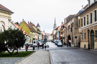 Budapeşte/Macaristan 19. Mart 2019 fotoğraf eski binalar/şehir manzaraları