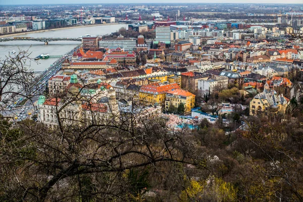 Budapešť Maďarsko Března 2019 Foto Panorama Města Budapešť — Stock fotografie