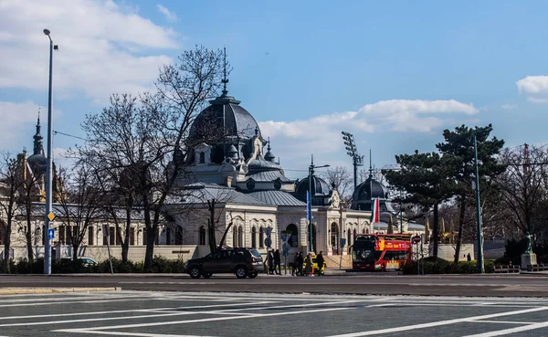 Budapeszt Węgry Marzec 2019 Zdjęcie Stare Budynki Zabytki Miasta — Zdjęcie stockowe