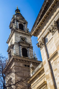 Budapeşte / Macaristan 19.Mart 2019 St. Istvan'ın fotoğraflı Bazilikası