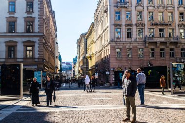 Budapeşte/Macaristan 19. Mart 2019 fotoğraf eski binalar/şehir manzaraları