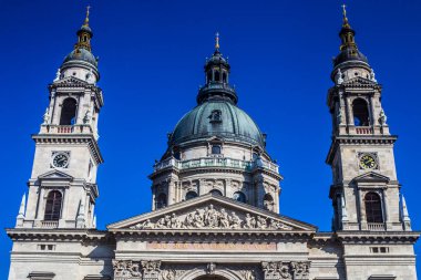 Budapeşte / Macaristan 19.Mart 2019 St. Istvan'ın fotoğraflı Bazilikası