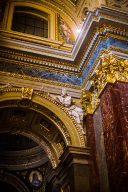 Budapeşte / Macaristan 19.Mart 2019 Içinde St. Istvan Fotoğraf Bazilikası