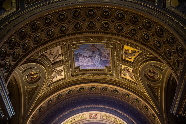 Budapeste Hungria Março 2019 Foto Basílica Istvan Dentro — Fotografia de Stock
