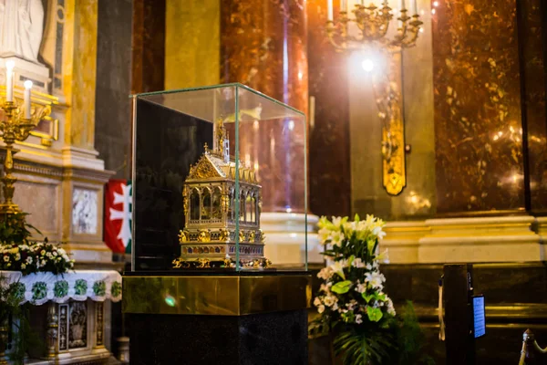 Budapest Hungría Marzo 2019 Foto Basílica San Esteban Interior — Foto de Stock