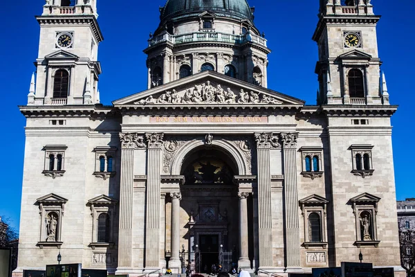 Budapest Hungary March 2019 Photo Basilica Istvan Stock Image