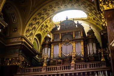 Budapeşte / Macaristan 19.Mart 2019 Içinde St. Istvan Fotoğraf Bazilikası