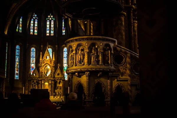 Budapest Ungheria Marzo 2019 Matyash Church Hungarian Mtys Templom Chiesa — Foto Stock