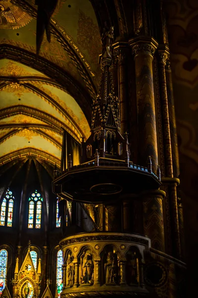 부다페스트 헝가리 2019 마티쉬 헝가리어 Mtys Templom 가톨릭 — 스톡 사진