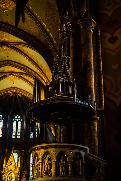 Budapest Hungria Março 2019 Matyash Church Húngaro Mtys Templom Igreja — Fotografia de Stock