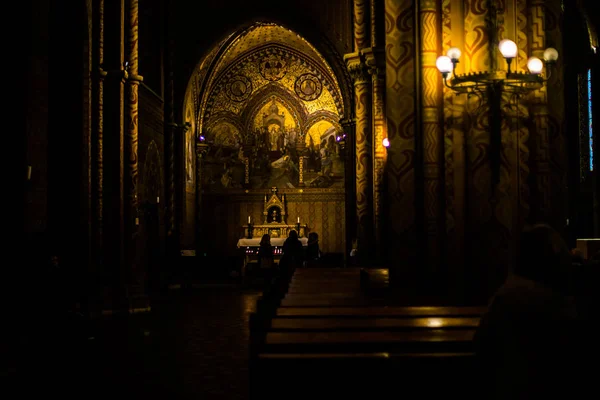 Budapest Ungern Mars 2019 Matyash Kyrka Ungrare Mtys Templom Katolsk — Stockfoto