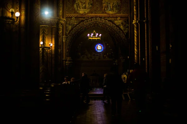 Budapest Hungria Março 2019 Matyash Church Húngaro Mtys Templom Igreja — Fotografia de Stock