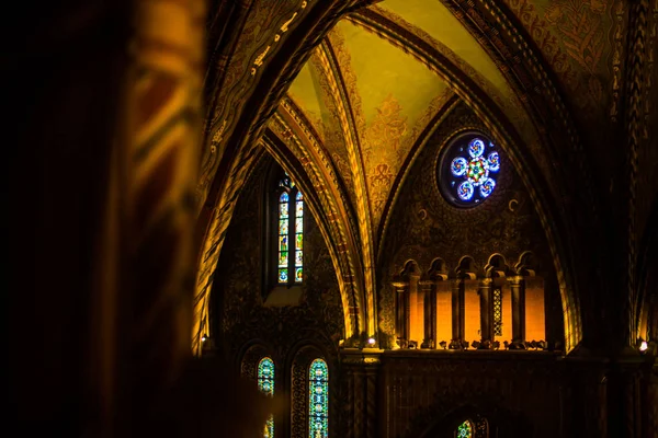 Budapest Ungern Mars 2019 Matyash Kyrka Ungrare Mtys Templom Katolsk — Stockfoto