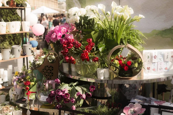 Kiev / Ukrayna / 19 Haziran 2018 çiçek sergisi