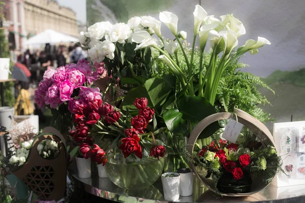 Kiev / Ukrayna / 19 Haziran 2018 çiçek sergisi