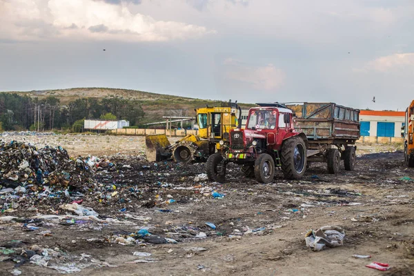 Киев Украина 2019 Фото Мусорная Свалка Номер — стоковое фото