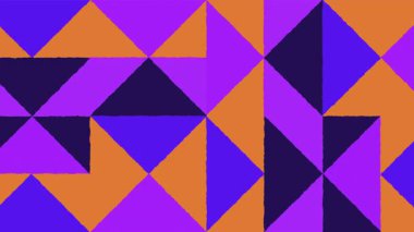 Soyut geometrik üçgenler arkaplan 4k döngü canlandırması.