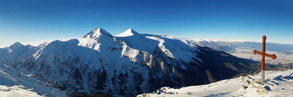 Kors Toppen Pirinbergen Panorama Över Todorka Peak National Resort Klar — Stockfoto