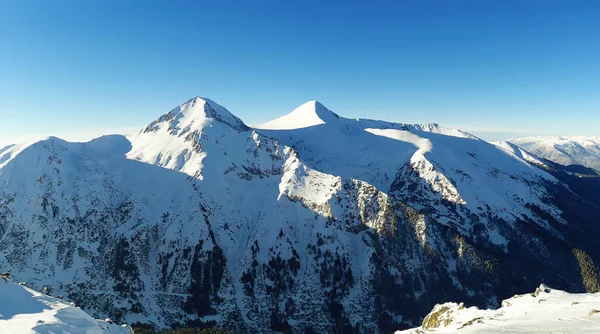Winter Panorama Pirin Mountains Covered Snow Bansko Bulgaria — ストック写真