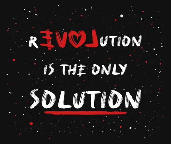 Love Revolution Main Solution Concept Resistance New Changes People Injustice — Stock Photo, Image