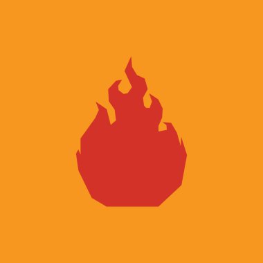 Görüntü kırmızı alevler benzersiz tasarım soyut