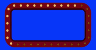 Animasyon kare kare lamba tiyatrosu döngüsü