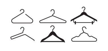 Resim seti koleksiyon askı demiri boş arkaplan