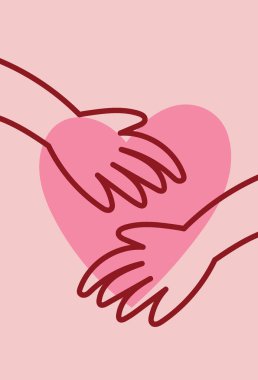 Resim aşk kucaklaşması kalp pembesi 