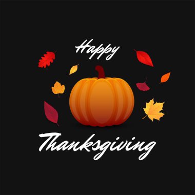 Baskı tasarımı ile Şükran Günü geçmişiniz kutlu olsun. Şükran Günü afişi, kart, poster şablonu. Vektör illüstrasyonu