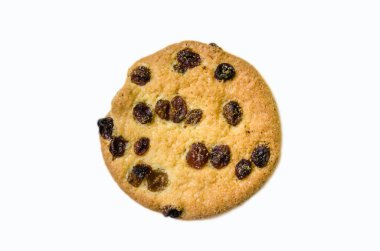 Beyaz arka plan üzerinde kurabiye, bisküvi, tanımlama bilgileri