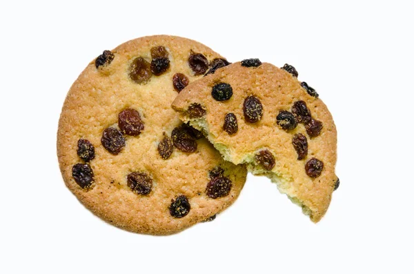 白い背景の上のクッキー ビスケット クッキー — ストック写真