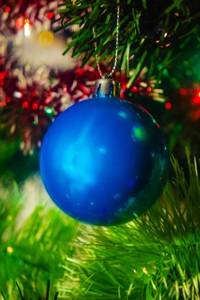 Juguetes Navidad Decoraciones Para Árbol Navidad Año Nuevo —  Fotos de Stock