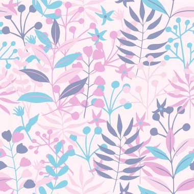 Tropikal Dikişsiz desen bırakır. Vektör çizim