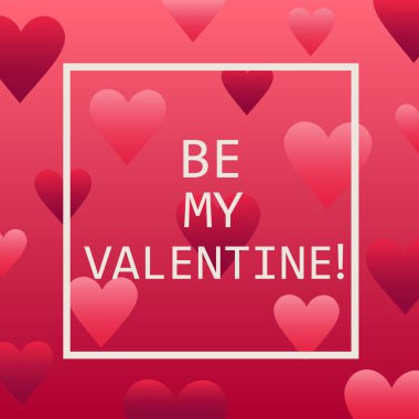 Kalp şeklinde balonlar ile Sevgililer günü Satılık arka plan. Vektör çizim. Wallpaper.Flyers, davet, afiş, broşür, afiş