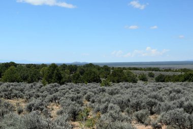 Camel Rock Anıtı yakınında Santa Fe yeni Meksika kırsal