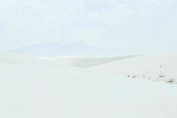 Белые Песчаные Дюны Образуют Картину Юге Нью Мексико — стоковое фото