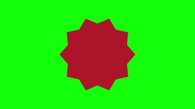 Starburst Badge Shapes Animation for Labels, Stickers and Marketing Seals