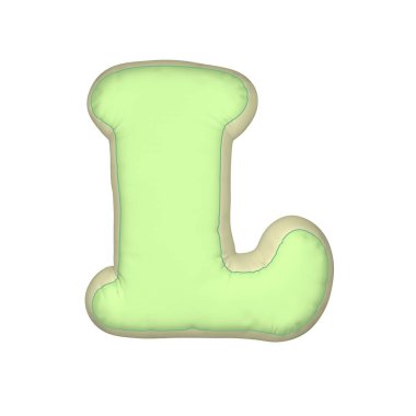 Yastık L harfi render