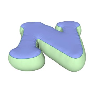 Yastık N harfi render