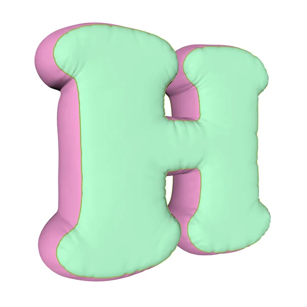 Pillow Letter Render — Stock Photo, Image