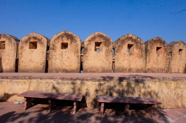  Hint halkı, yerli turistler, Nahargarh Kalesi ve Jaipur Sarayı 