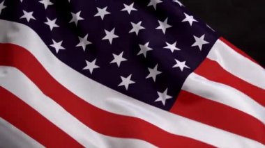 ABD bayrağı yavaş Mo Amerika 'da bağımsızlık günü rüzgar sallayarak