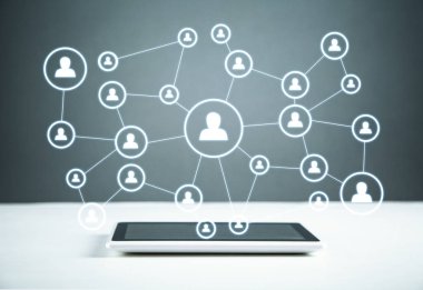 İş bağlantısı ve sosyal ağ.