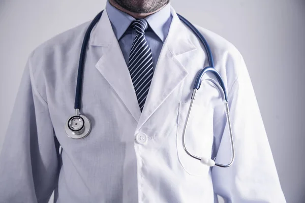 Dottore Con Stetoscopio Medicina Concetto Assistenza Sanitaria — Foto Stock