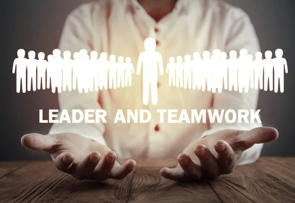 Leader and Teamwork. Business concept