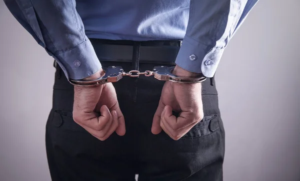 Businessman Handcuffs Business Crime — Stock Photo, Image