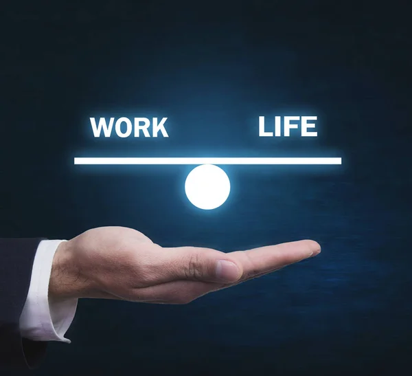 Balans mellan arbete och liv. Affärsidé — Stockfoto